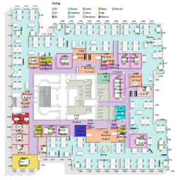 Space planning et zoning d'un espace de bureau par iXref