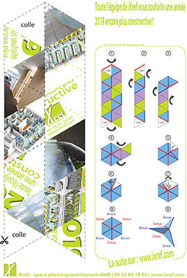Téléchargez le patron pour réaliser le flexagone iXref 2019