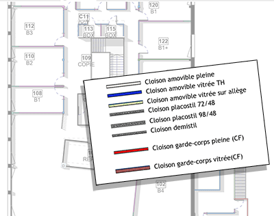 space planning cloisons