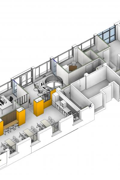 Fla Dce D Vue 3d Axonometrie Rdc